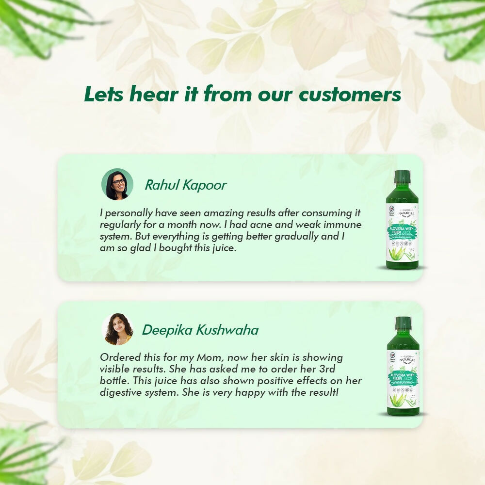 Farm Naturelle Aloe Vera Juice - Revitalize Hair, Skin, and Digestive Health