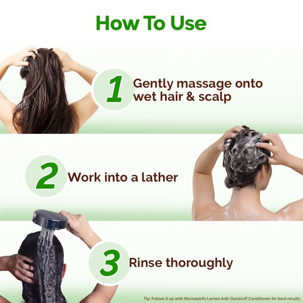 Mamaearth Lemon Anti-Dandruff Shampoo with Lemon & Aloe Vera for Itchy & Flaky Scalp