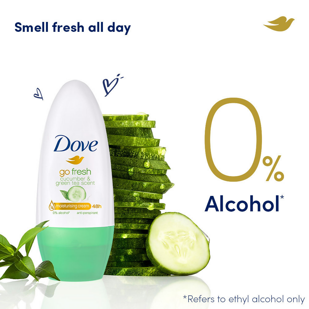 Dove Roll-On Deodorant Cucumber & Green Moisturising Cream