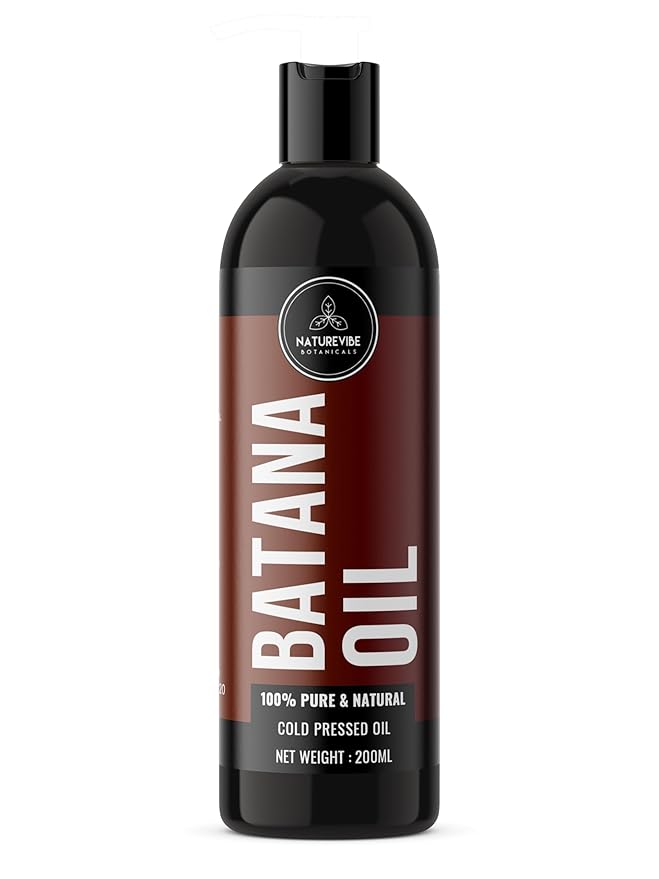 Batana Oil 200ml by Naturevibe Botanicals 100% Pure Natural Batana Oil for Hair Growth & Scalp Care
