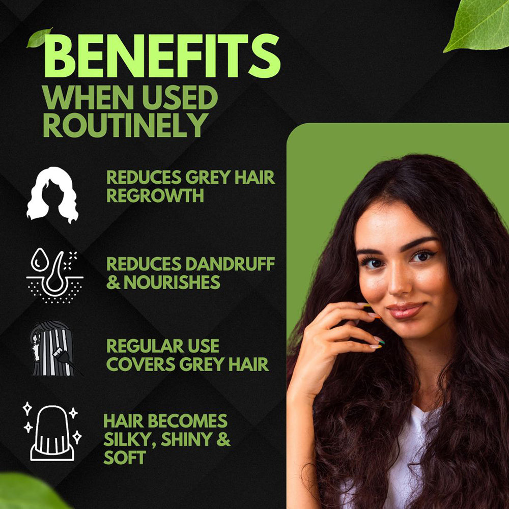 Samisha Black Hair Colour Powder – Original & Organic Natural Black