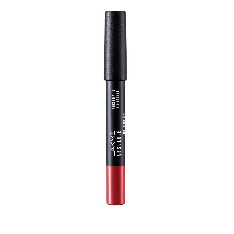 Lakme Absolute Plush Matte Lip Crayon - 401 Peach Fizz