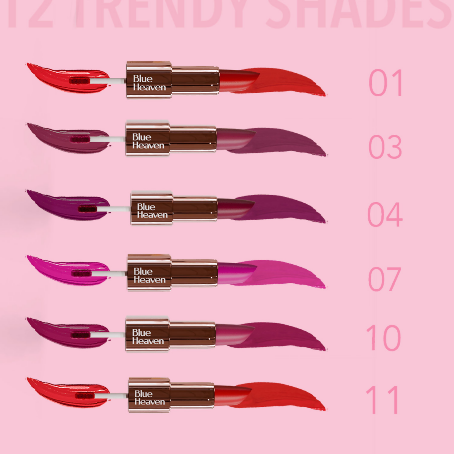 Blue Heaven Love Duo 2 In 1 Dual Sided Lipstick - 07