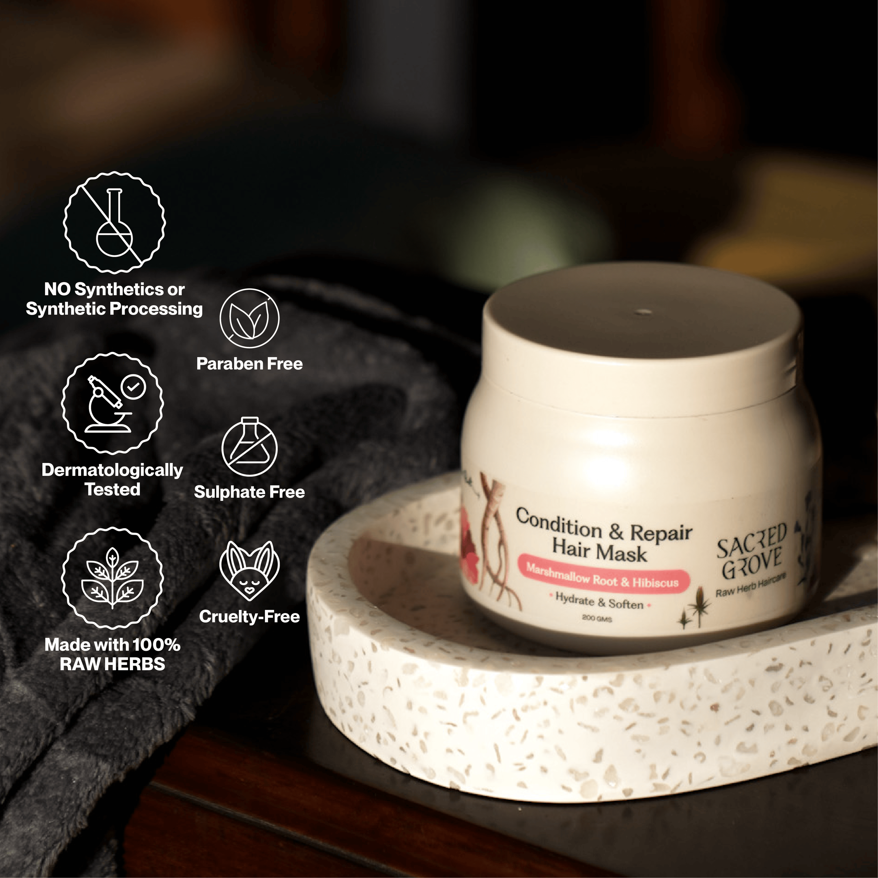 Sacred Grove Marshmallow Root Condition & Repair Hair Mask
