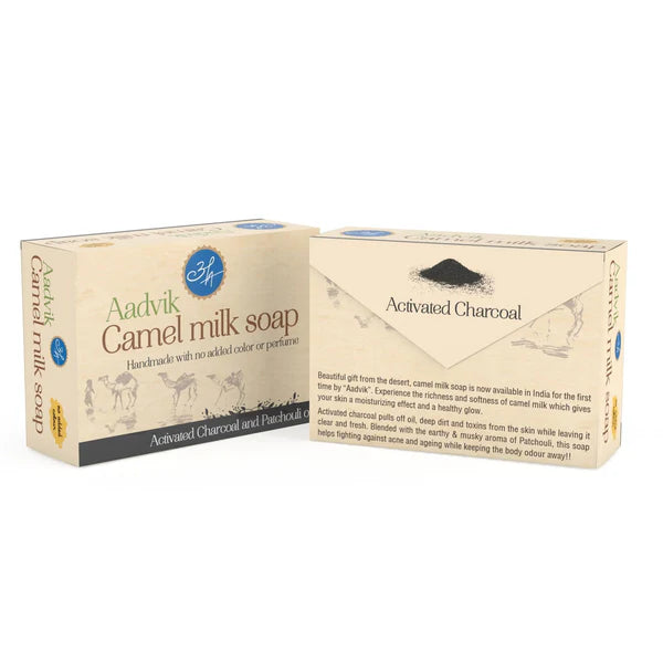Aadvik Camel Milk Soap । With Charcoal Patchouli Oil | 100gm