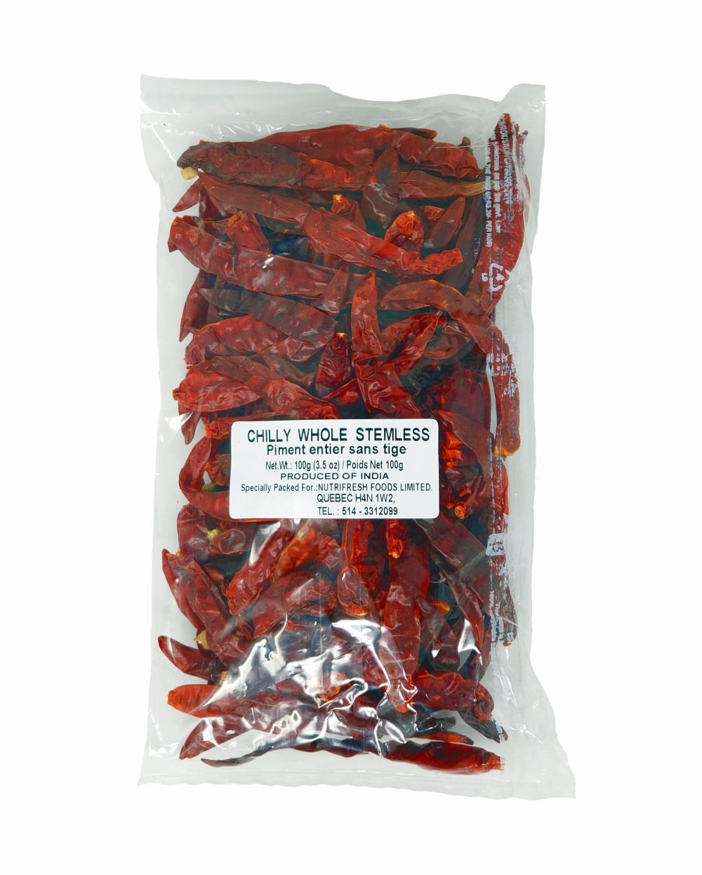 Tit-Bit Chilli Whole Stemless 100gm