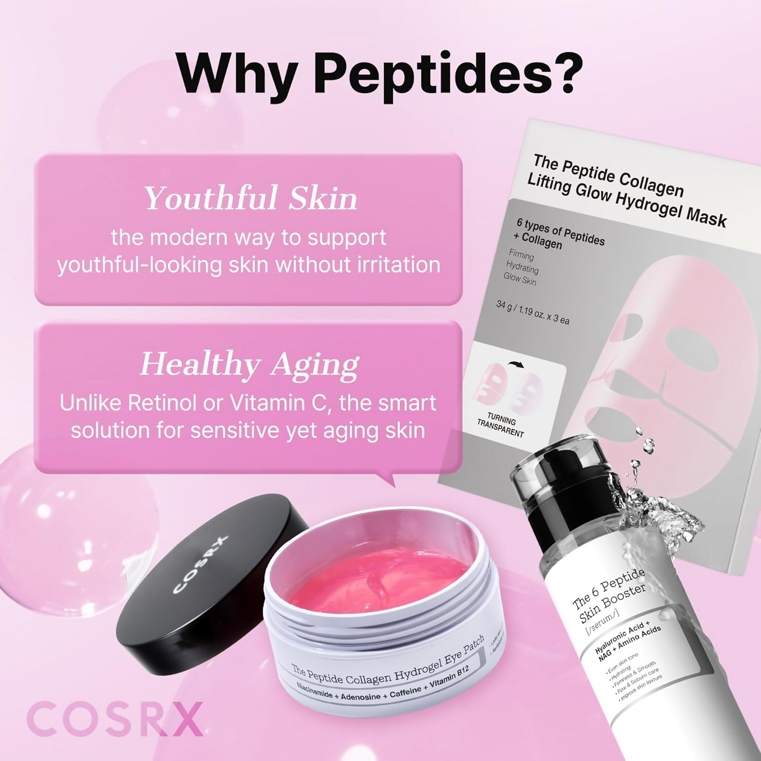 Cosrx 6X Peptide Collagen Booster Toner Serum