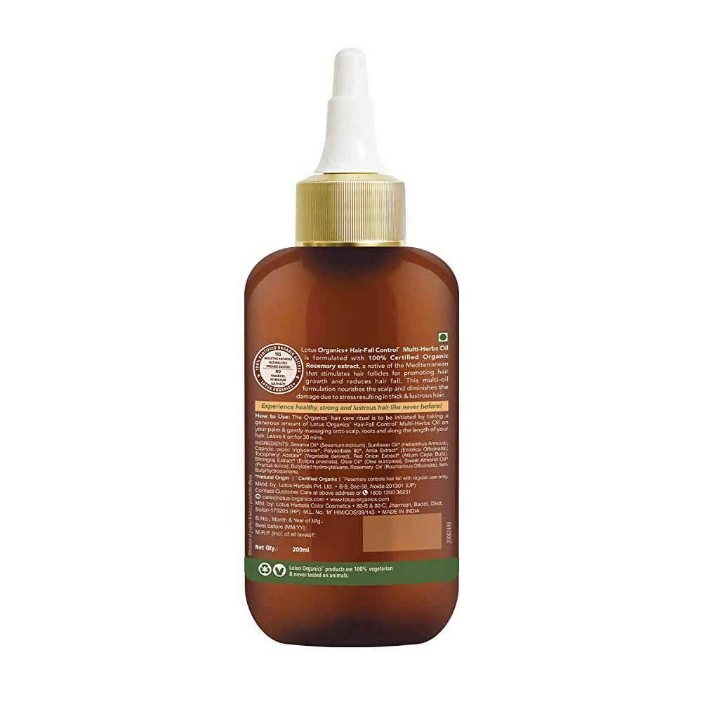 Lotus Organics Hair Fall Control Multi-Herbs Oil