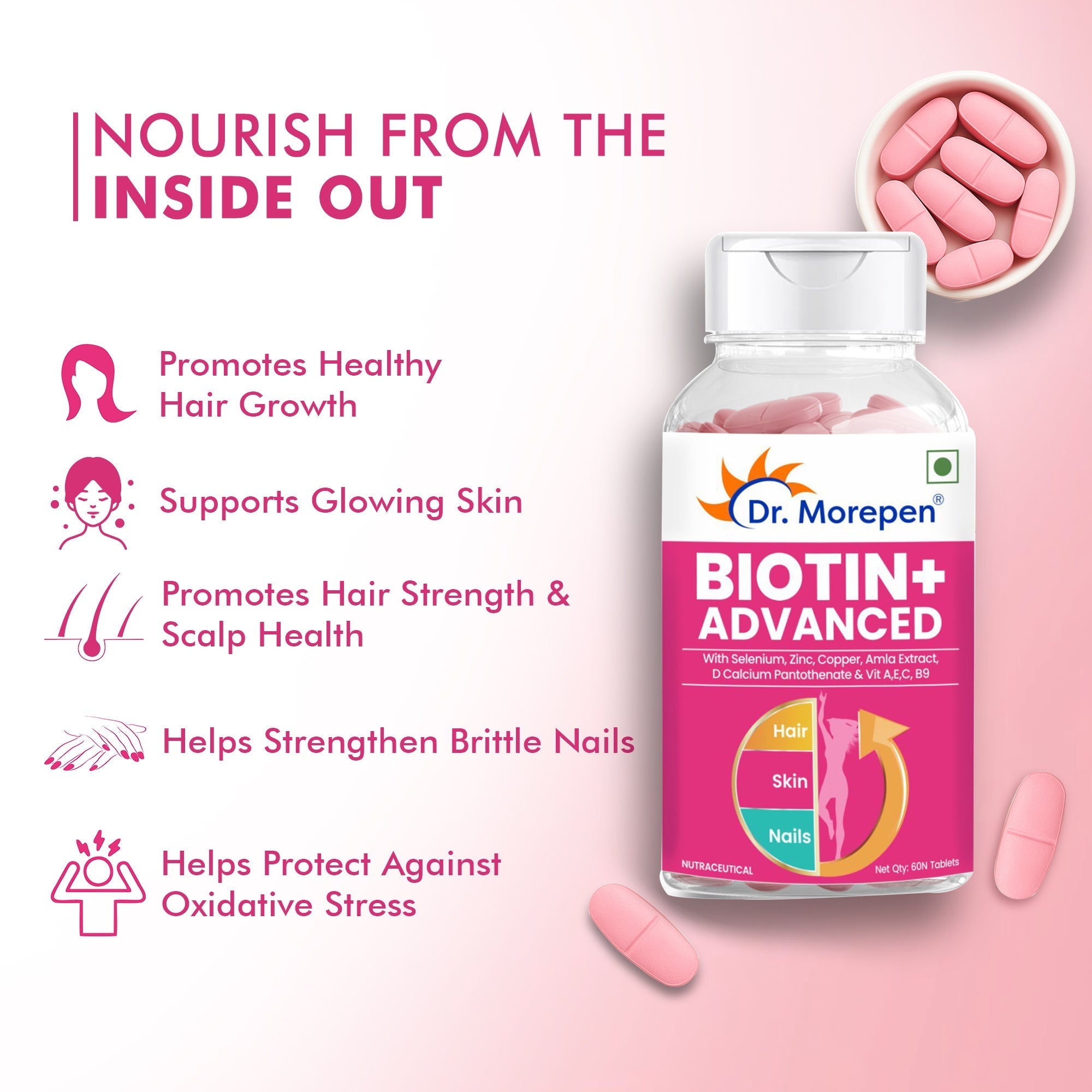 Dr Morpen Biotin+ Advanced Tablets