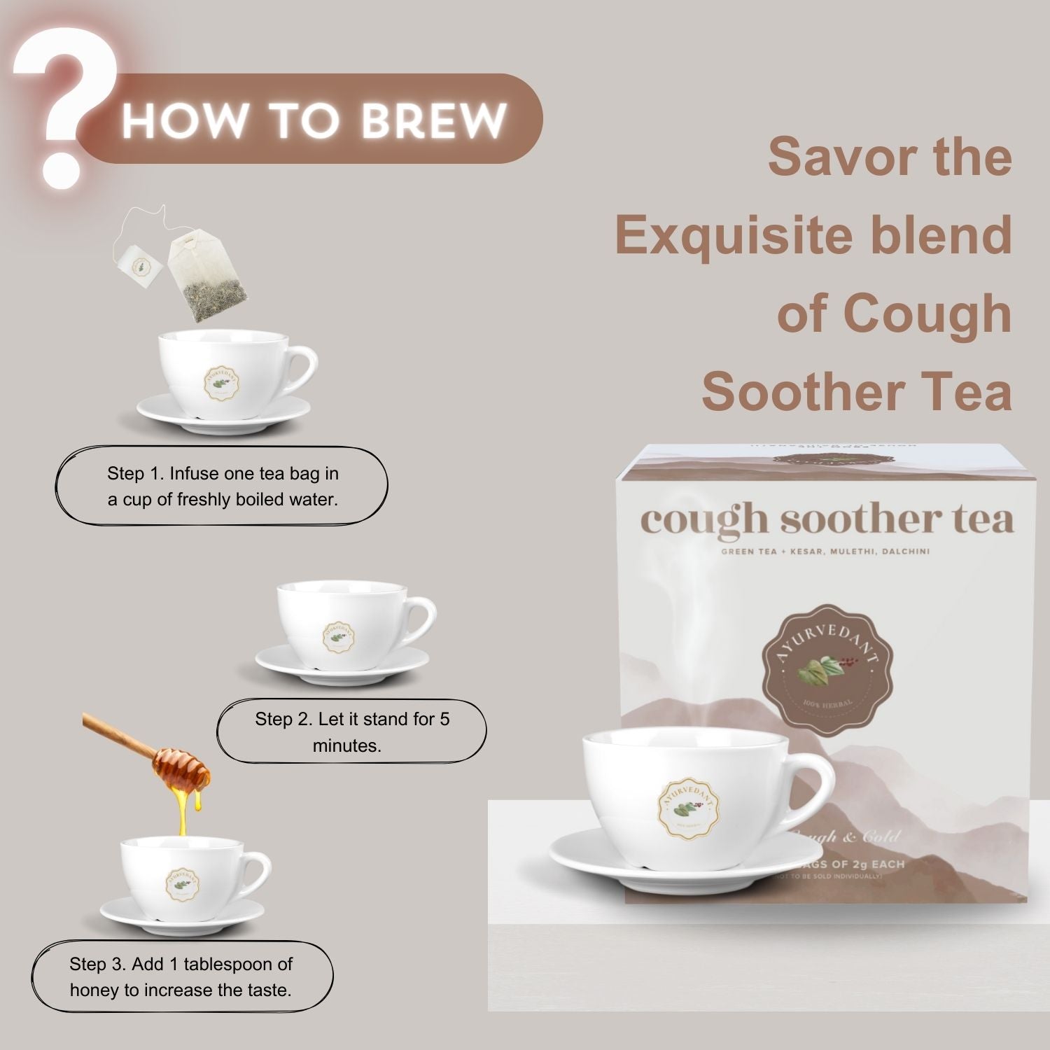 Cough soother tea (10 Tea Bags) - Image 2
