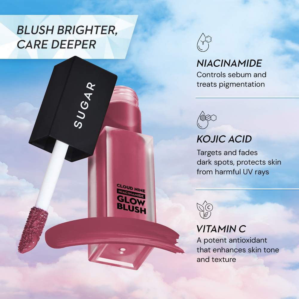 SUGAR Cloud Nine Niacinamide Glow Blush - 04 Candy Pink
