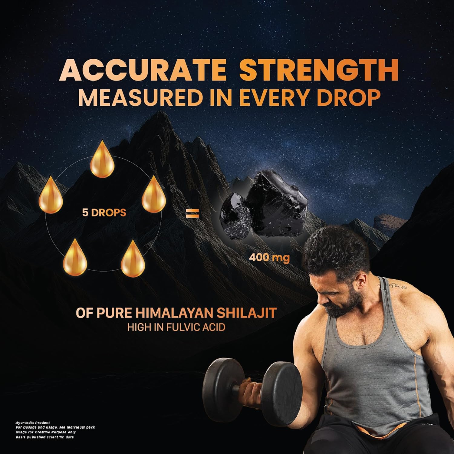 Dabur Himalayan Pure Shilajit Drops | Rich in Fulvic acid | 30 Ml