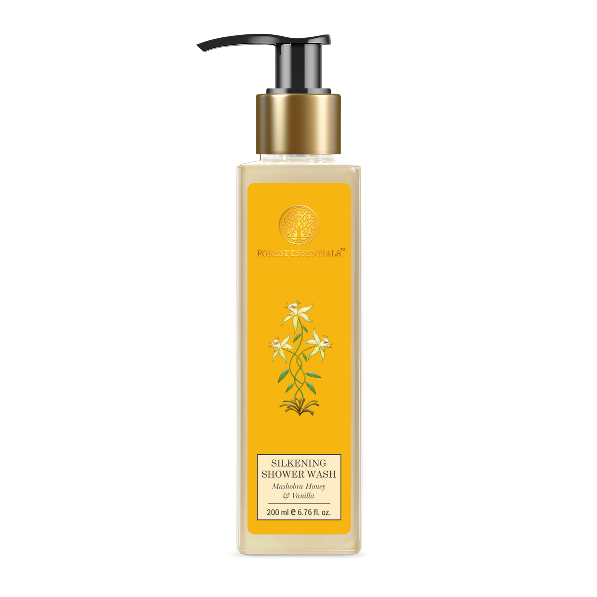 Forest Essentials Silkening Shower Wash Mashobra Honey & Vanilla