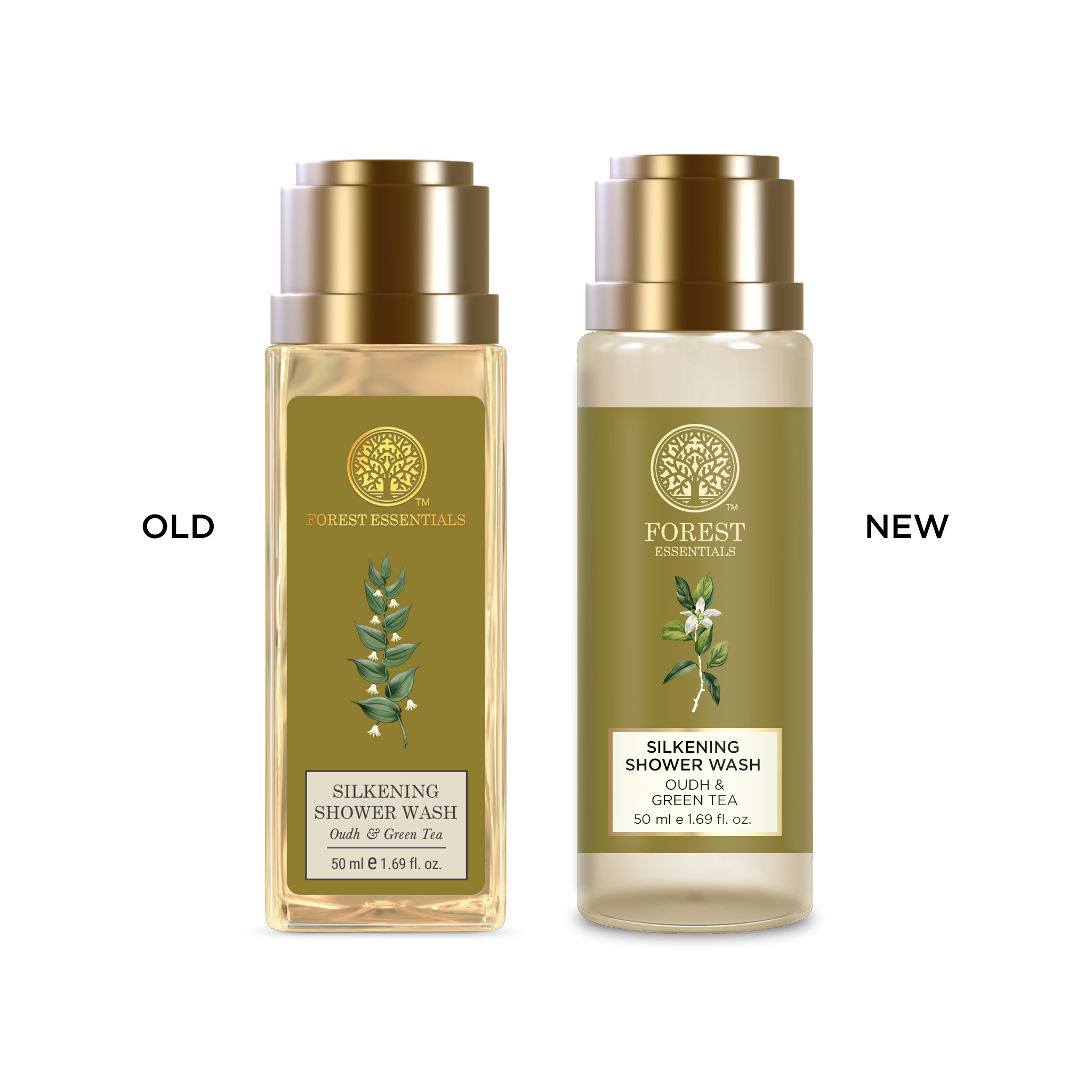 Forest Essentials Silkening Shower Wash Oudh & Green Tea