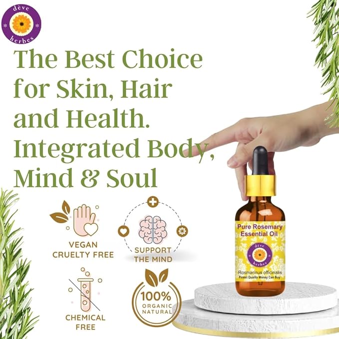 Deve Herbes Rosemary Essential oil (Rosmarinus officinalis)