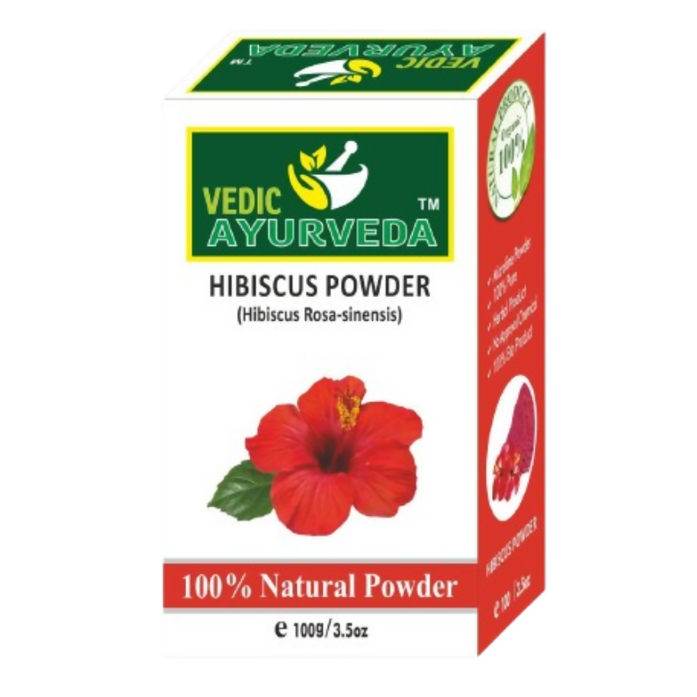 VedicAyurveda Bhringraj Leaf Powder and Hibiscus Powder