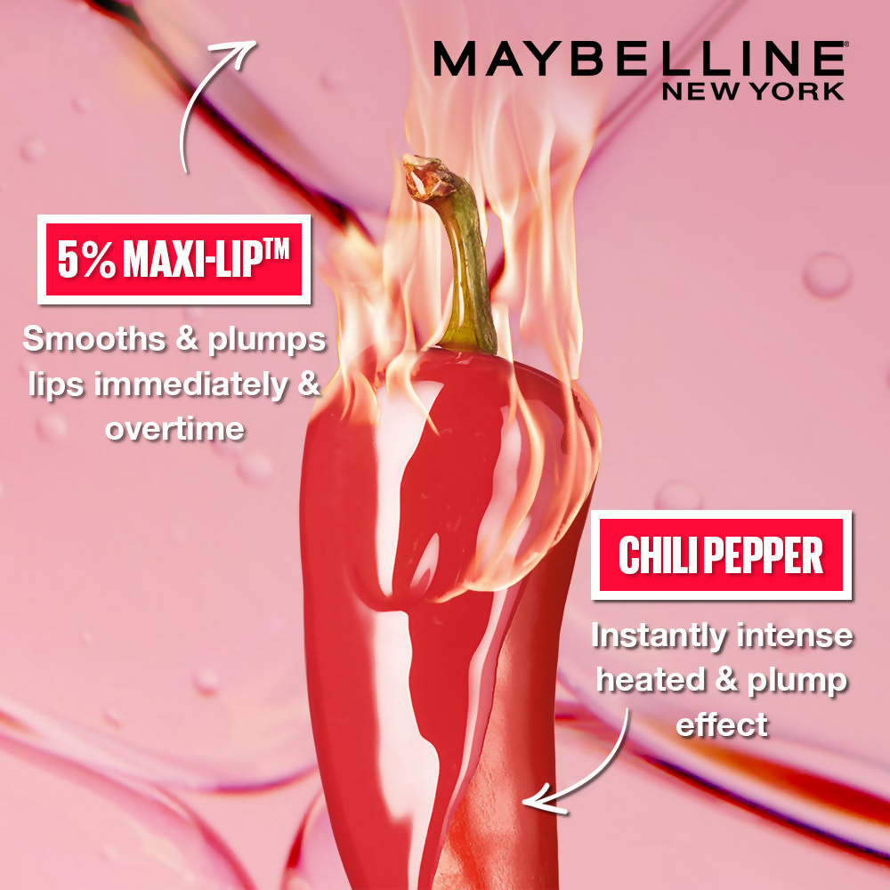 Maybelline New York Lifter Plump - Plumping Lip Gloss - Red Flag