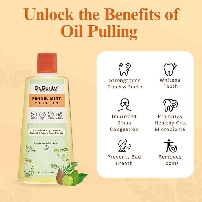 Dr.Dento Fennel Mint Oil Pulling For Mouth