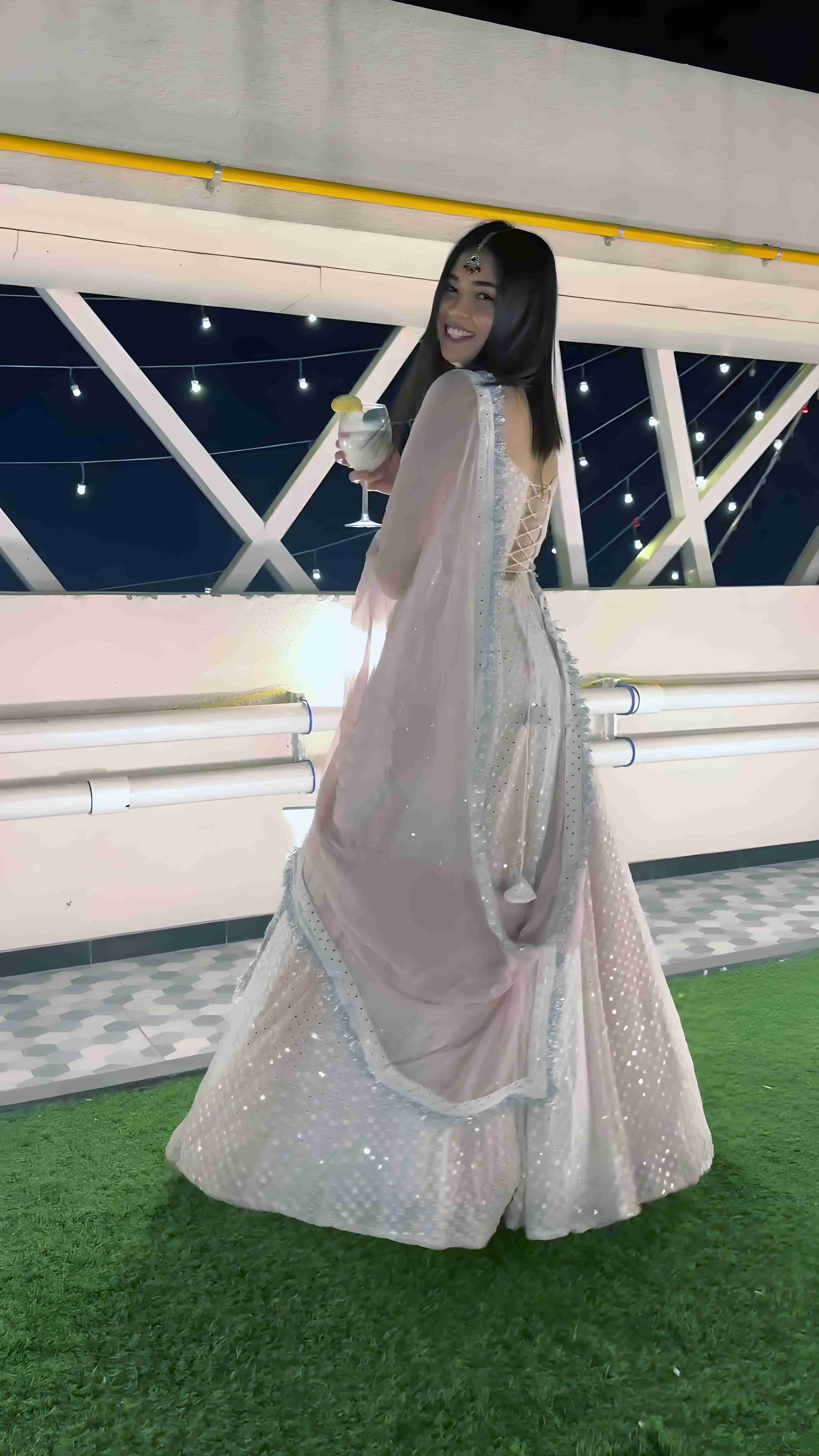 Aastha fashion multi faux georgette lehanga blouse fabric embroidery work