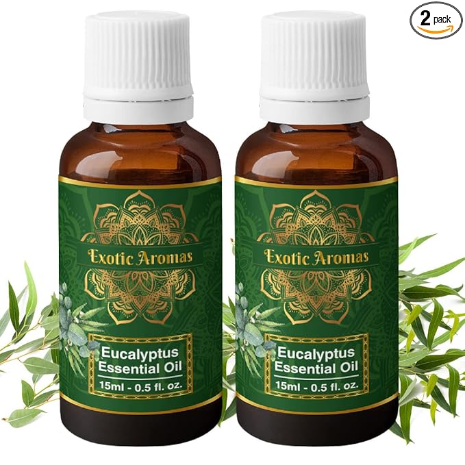 Exotic Aromas Lavender Essential Oil for Aroma Therapy, Stress Relief, Hair, Skin (15Ml + 15Ml) Pack of 2