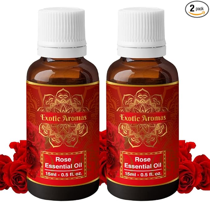 Exotic Aromas Lavender Essential Oil for Aroma Therapy, Stress Relief, Hair, Skin (15Ml + 15Ml) Pack of 2
