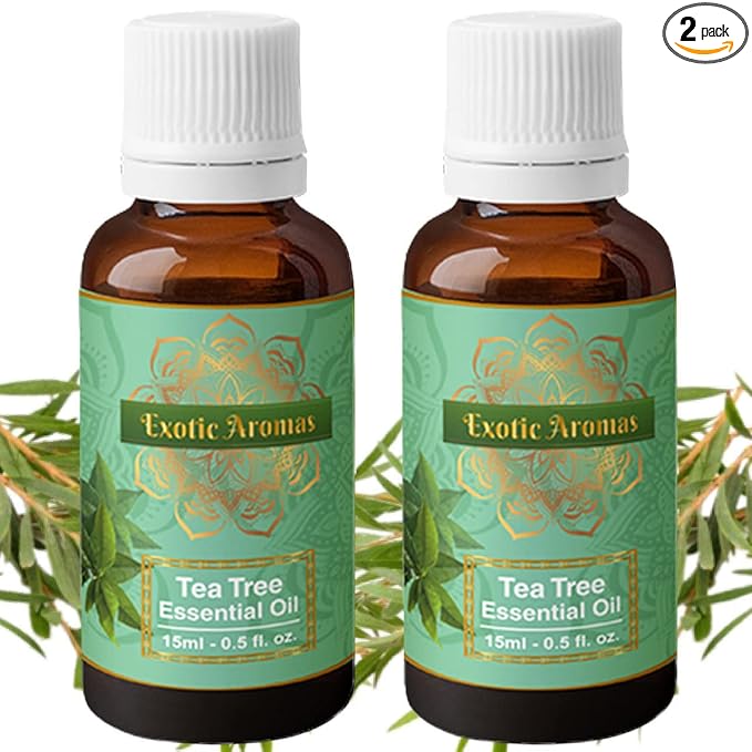 Exotic Aromas Lavender Essential Oil for Aroma Therapy, Stress Relief, Hair, Skin (15Ml + 15Ml) Pack of 2