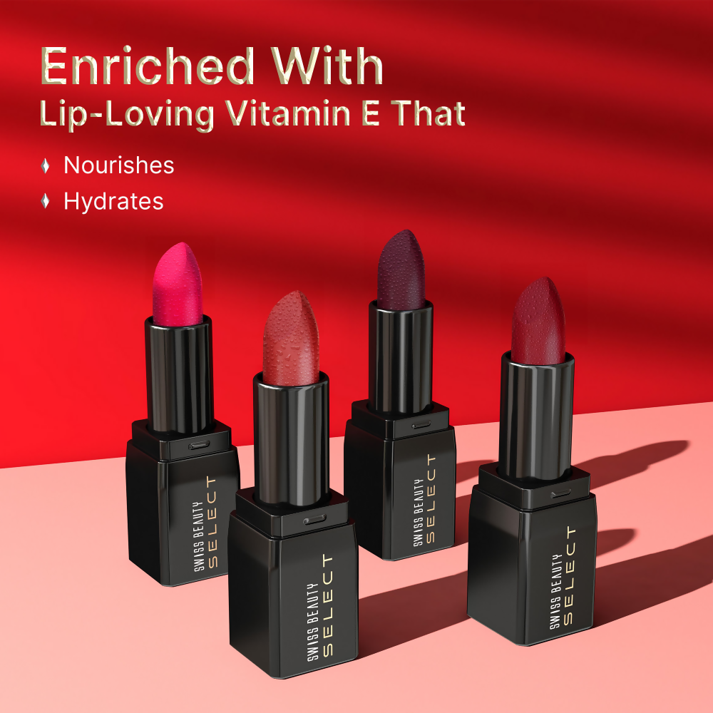 Swiss Beauty Select Dare To Matte Lipstick - 1 Paradise Nude