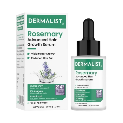 Dermalist Rosemary Hair Growth Serum with 3% Redensyl, 4% AnaGain & 3% Baicapil
