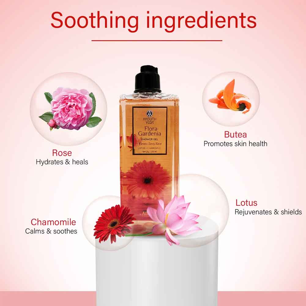Ayouthveda Floral Gardenia Shower Gel