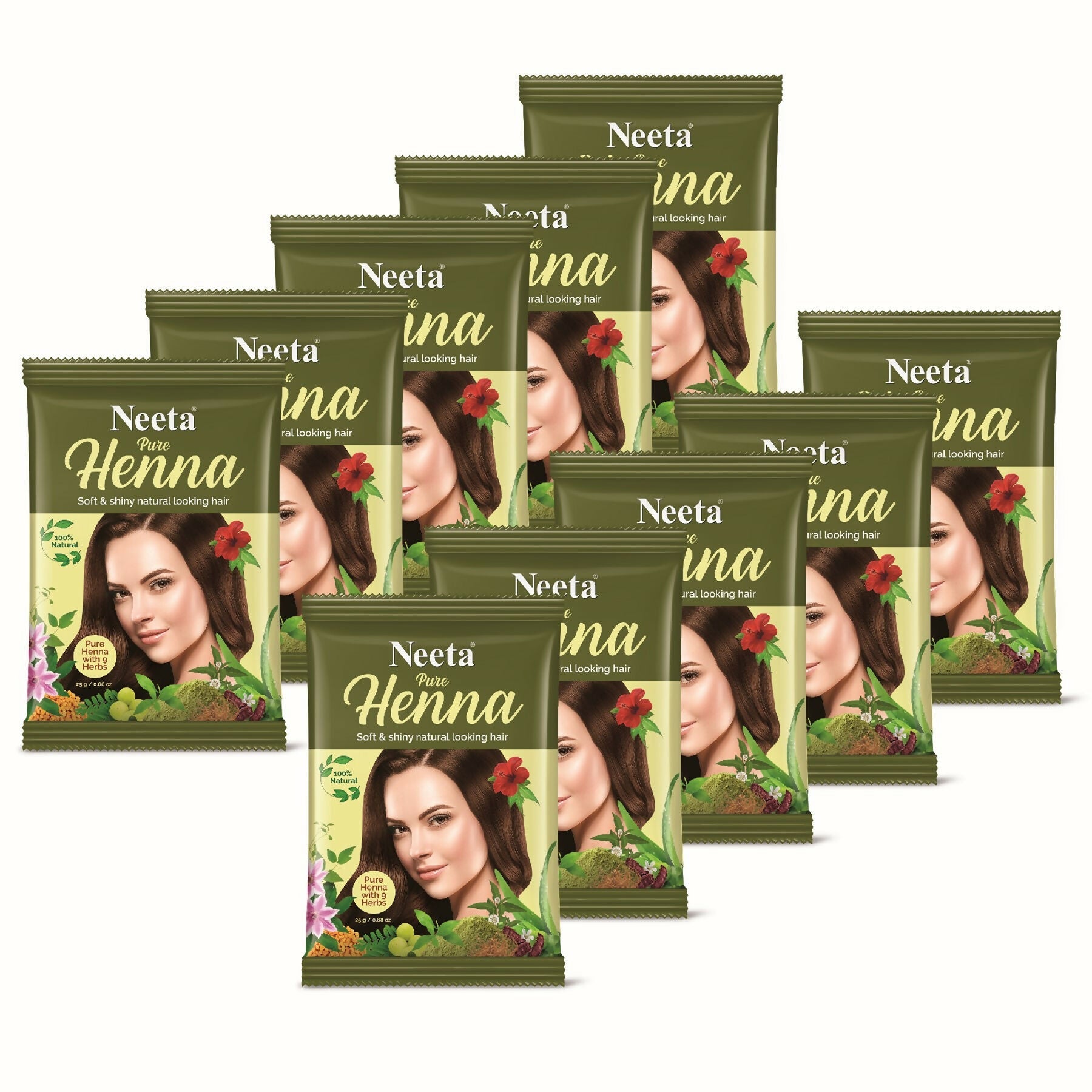 Neeta Pure Henna Soft & Shiny Natural Brown Hair Color