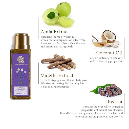 Forest Essentials Ayurvedic Shampoo Amla Honey & Mulethi