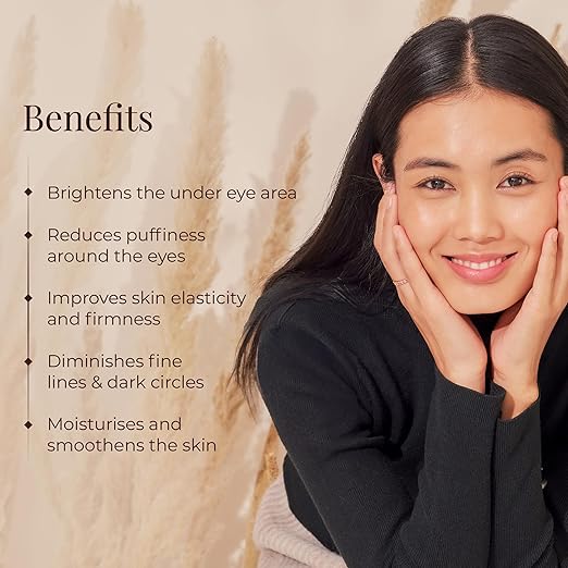 Forest Essentials Under Eye Serum Red Banana Flower & Potato Starch | Ayurvedic Under Eye Treatment | Reduces Dark Circles & Fine Lines