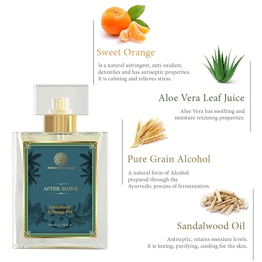 Forest Essentials After Shave Spray Sandalwood & Orange Peel