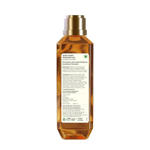 Forest Essentials Dasapushpadi Baby Body Massage Serum
