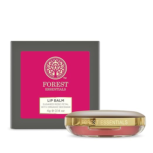 Forest Essentials Luscious Lip Balm Sugared Rose Petal