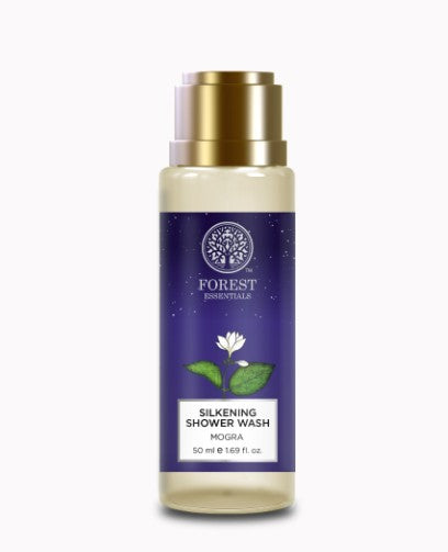 Forest Essentials Silkening Shower Wash Mogra - Ayurvedic Sulphate Free Shower Wash
