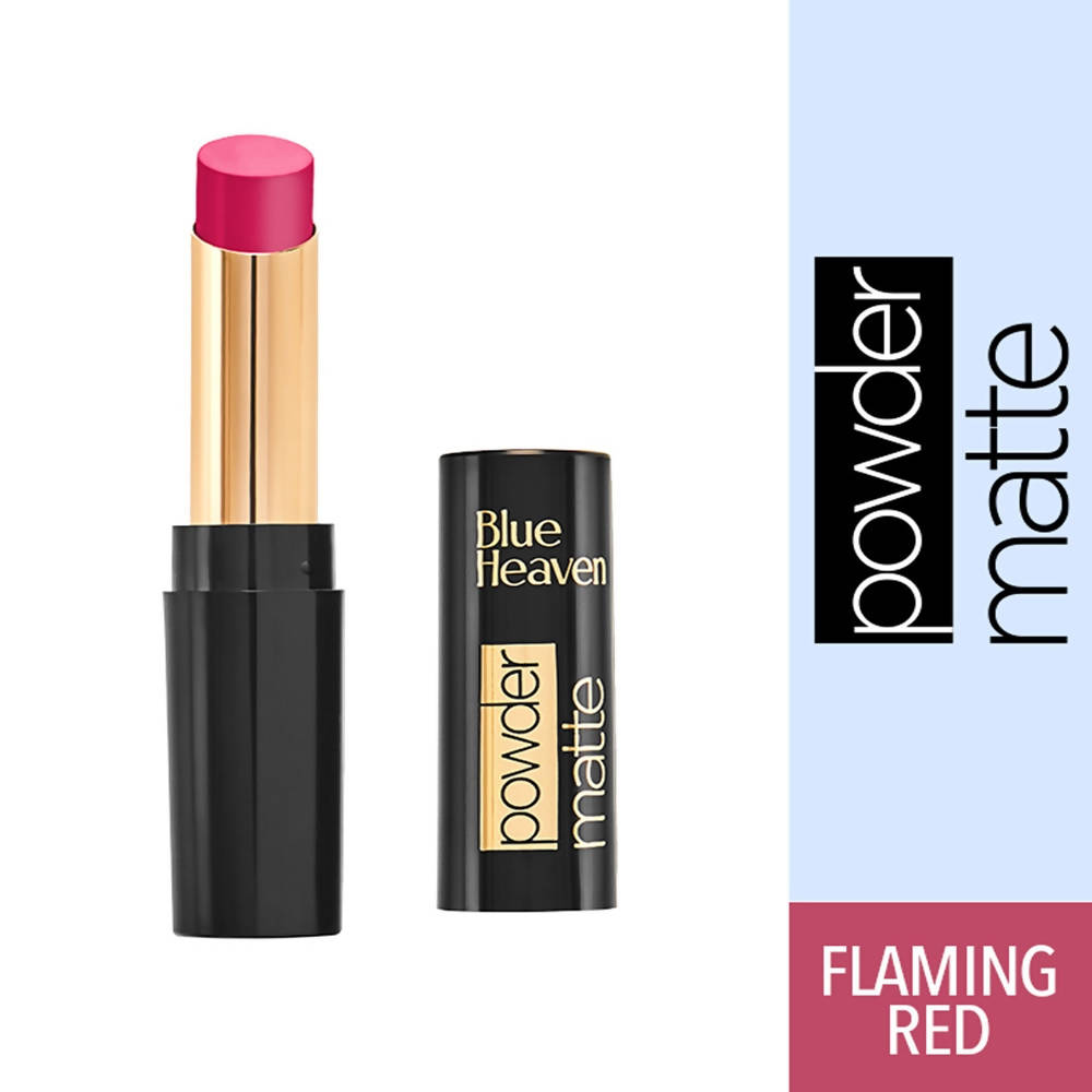 Blue Heaven Powder Matte Lipstick Flaming Red