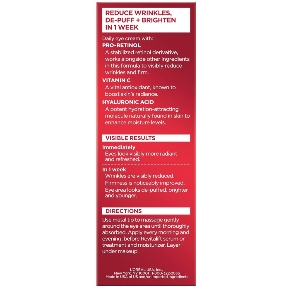 L'Oreal Paris Anti Aging Eye Cream