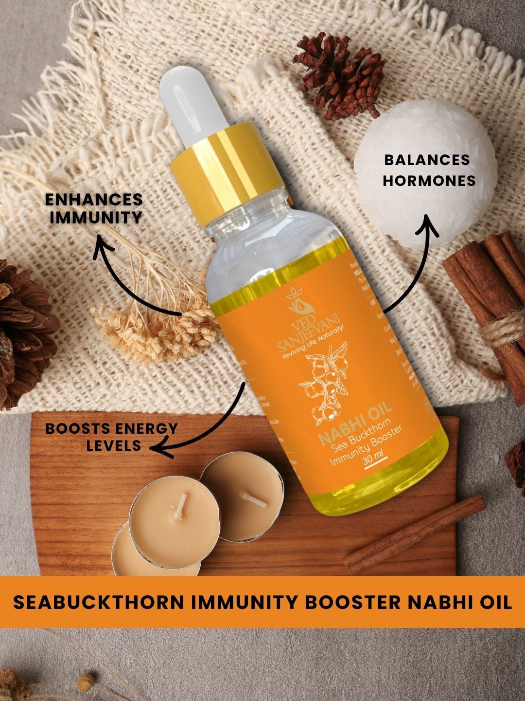 Ved Sanjeevani Seabuckthorn Nabhi Oil