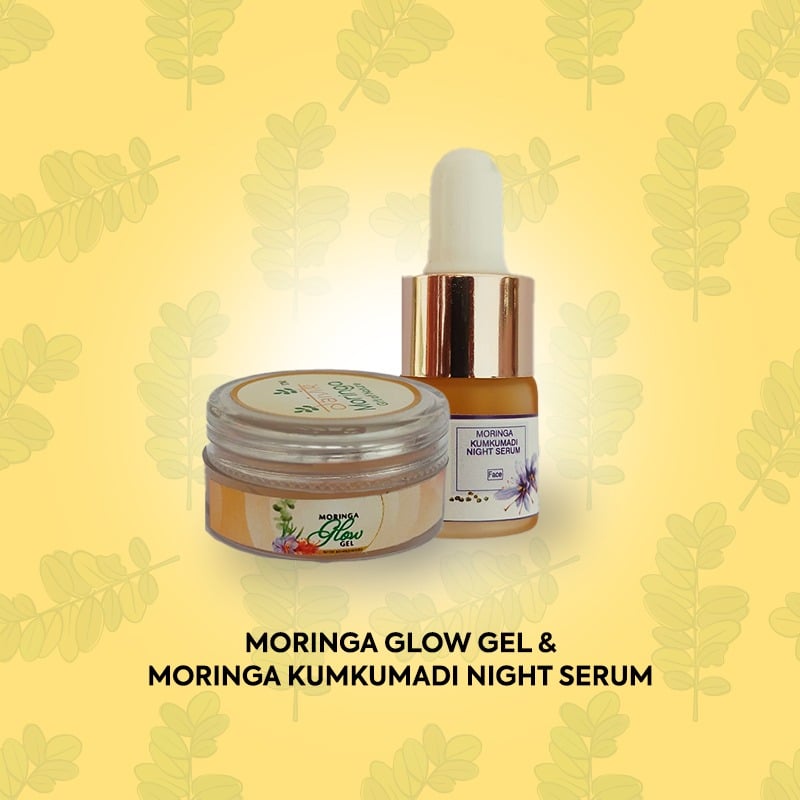 Moringa Glow Gel & Moringa Kumkumadi Night Serum
