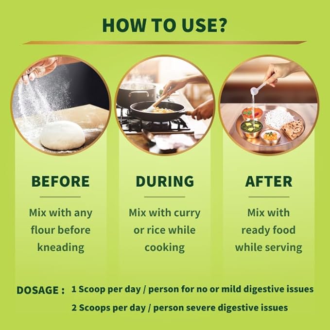 Good Monk Fiber Fix | Constipation, Bloating & Gas Relief | Everyday Prebiotic Soluble Natural Fibre Supplement Powder + Probiotic | Isabgol / Psyllium Husk Free