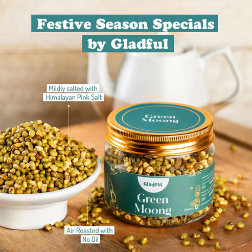 Gladful Roasted Green Moong Jar