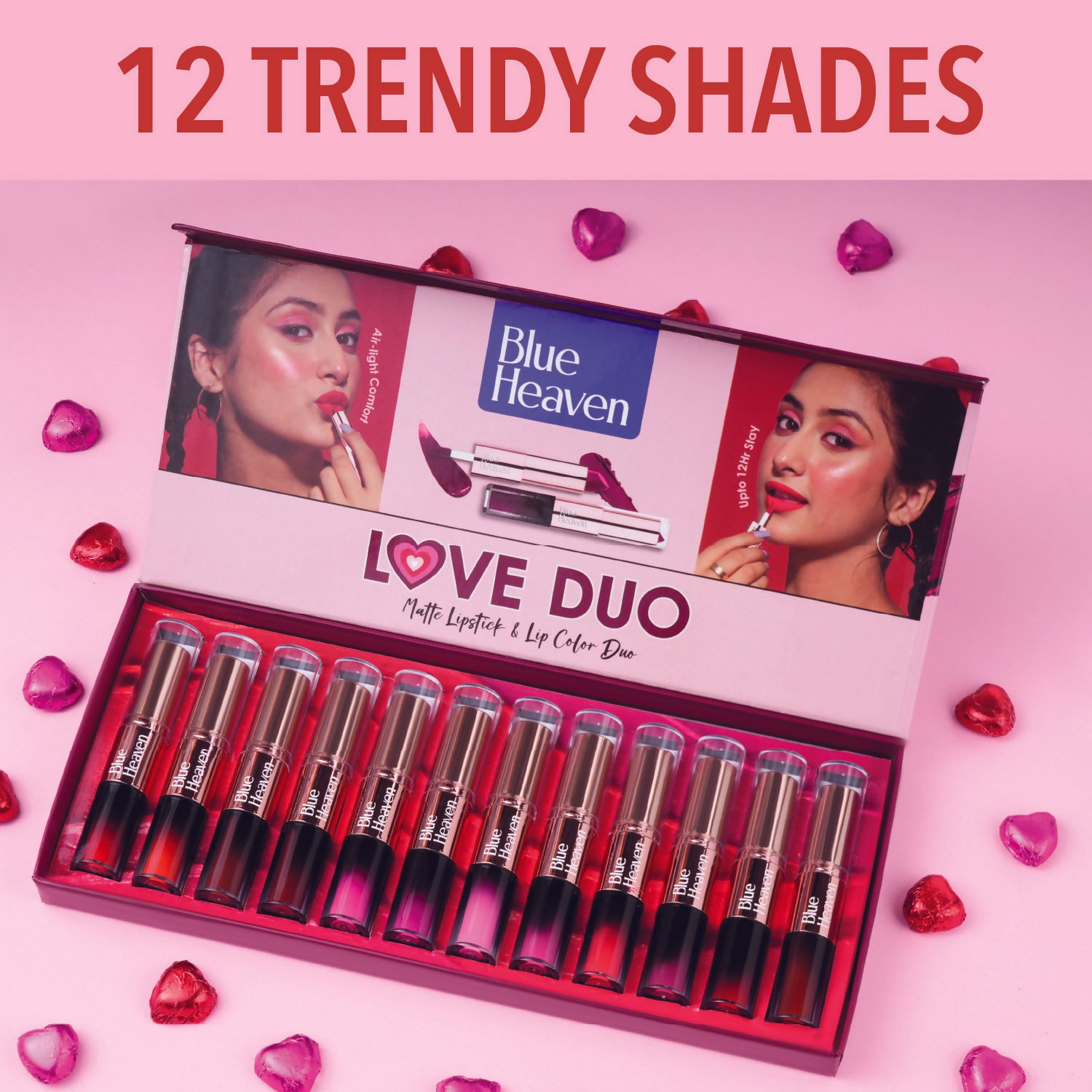 Blue Heaven Love Duo 2 In 1 Dual Sided Lipstick - 11