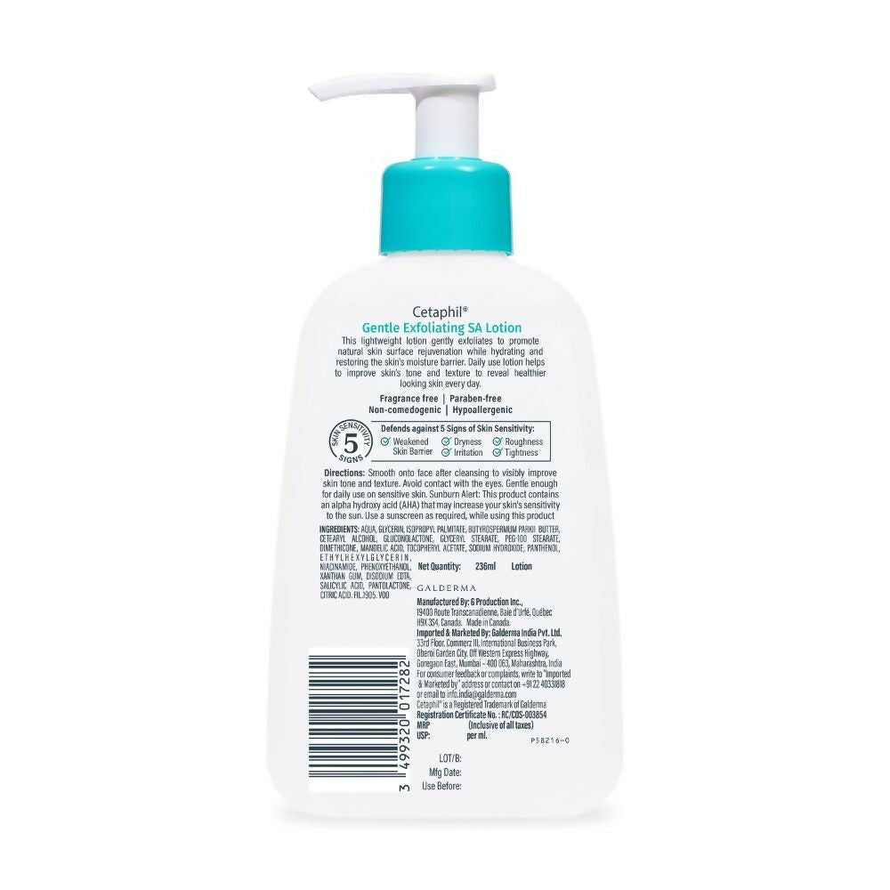 Cetaphil Gentle Daily Exfoliating Lotion With Salicylic Acid For Oily Acne Prone Skin