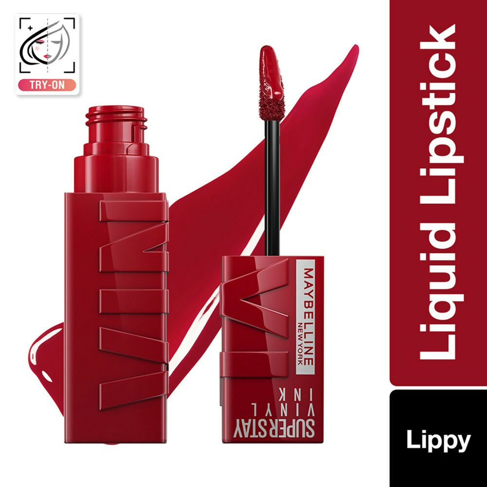 Maybelline New York Super Stay Vinyl Ink Liquid Lipstick, Instant Shine Lasts Up To 16H - 10 Lippy