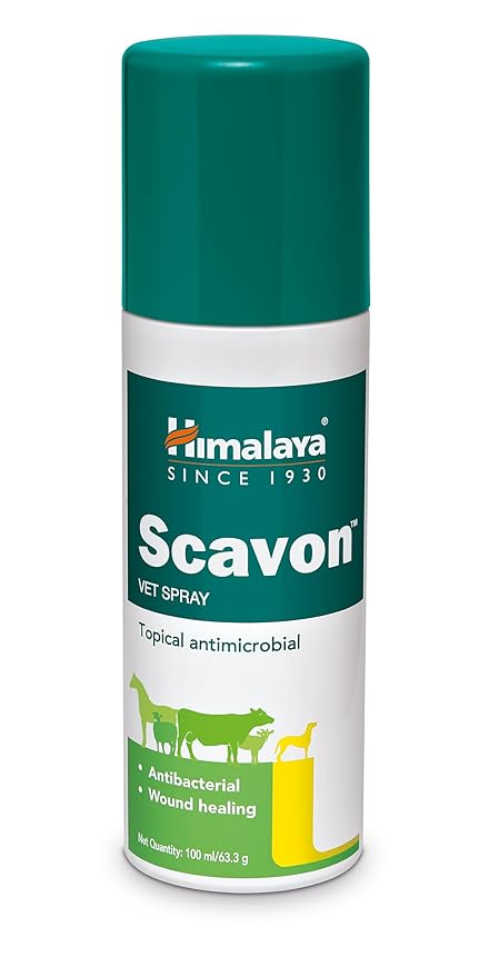 Himalaya Scavon Vet Spray Antibacterial & Antifungal Formula for Wound Care 100 ml