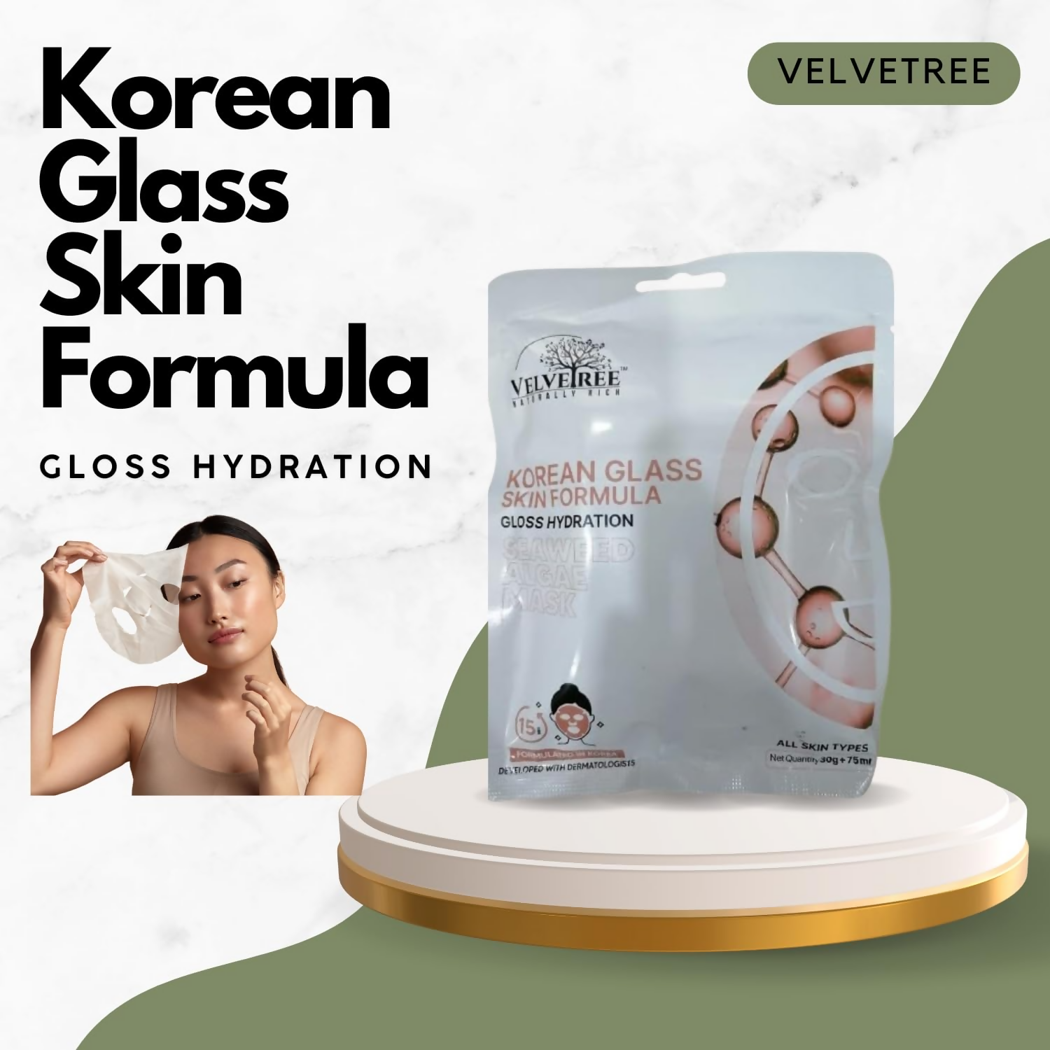 Velvetree Deep Cleansing Face Mask For Glowing Skin