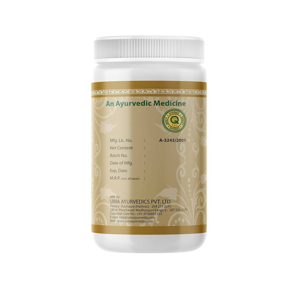 Uma Ayurveda Saptvinshtiko Guggulu Tablets