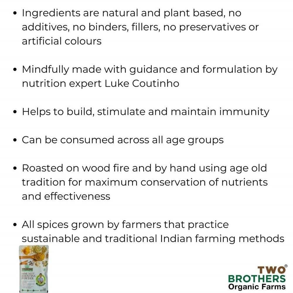 Two Brothers Organic Farms Plant Based Immunity Boosting Powder