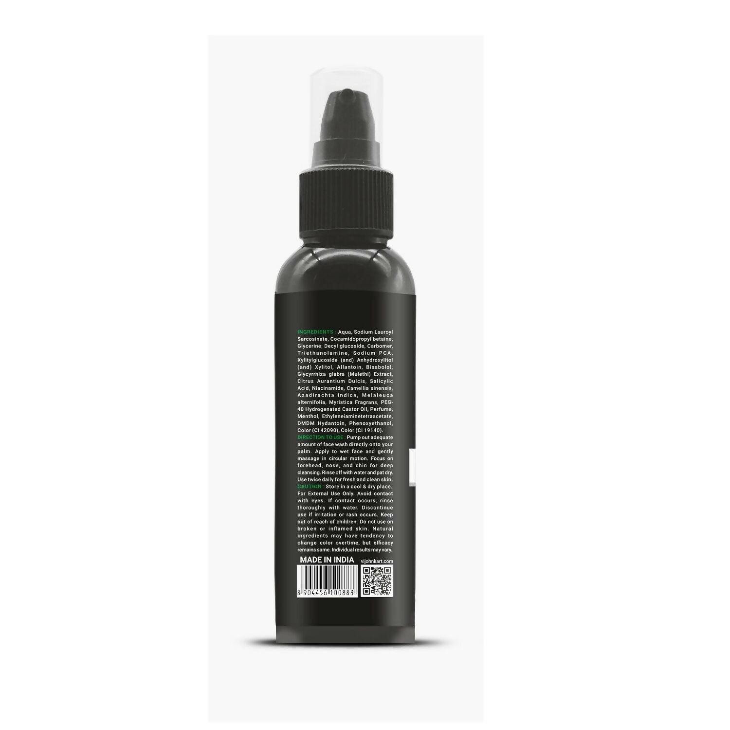 VI-JOHN Master Stroke Green Tea Face Wash Brightening Skin And Improving Texture For All Skin Type